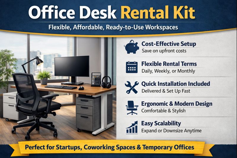 Office Desk Rental Kit | Affordable & Flexible Office Workspace Solutions