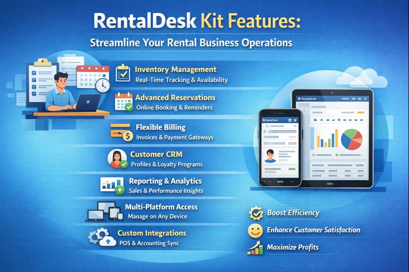 RentalDesk Kit Features: Streamline Your Rental Business Operations