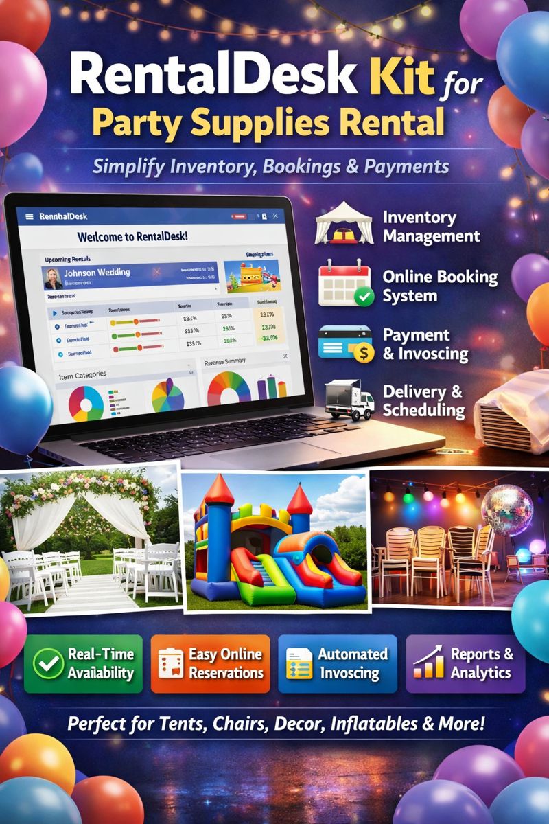 RentalDesk Booking System | Smart Online Booking & Property Management Software