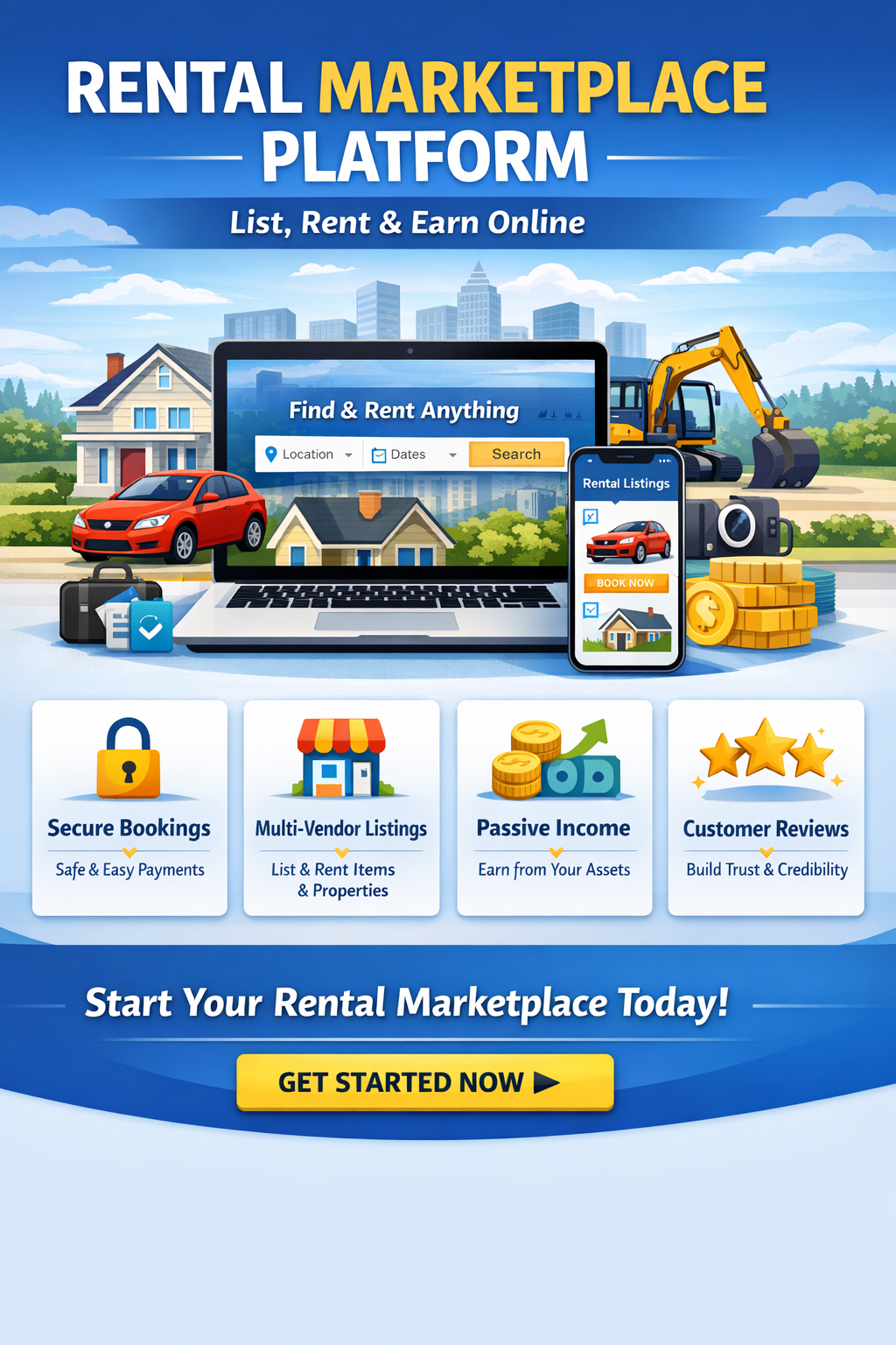 Rental Marketplace | Buy, Sell & Rent Items Online Easily