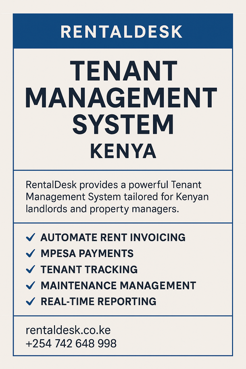 Tenant Management System