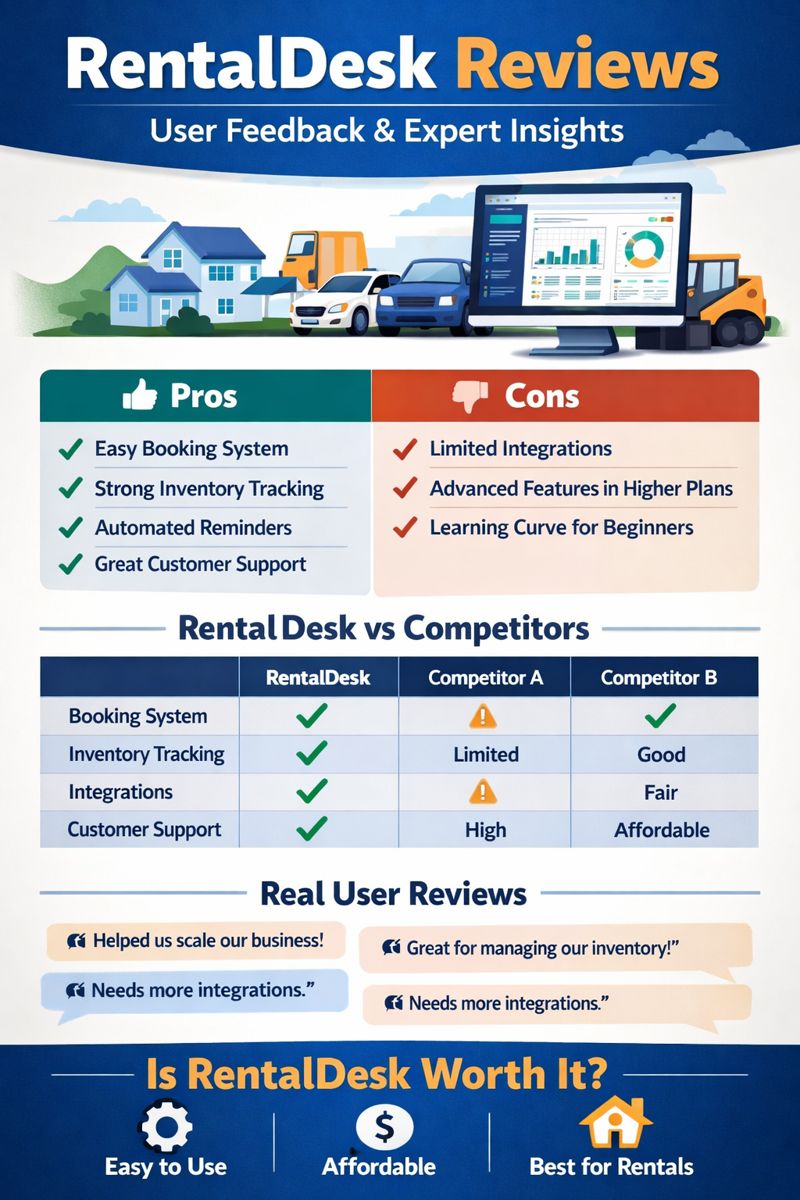 RentalDesk Reviews 2026 – User Feedback, Pros & Cons, and Pricing