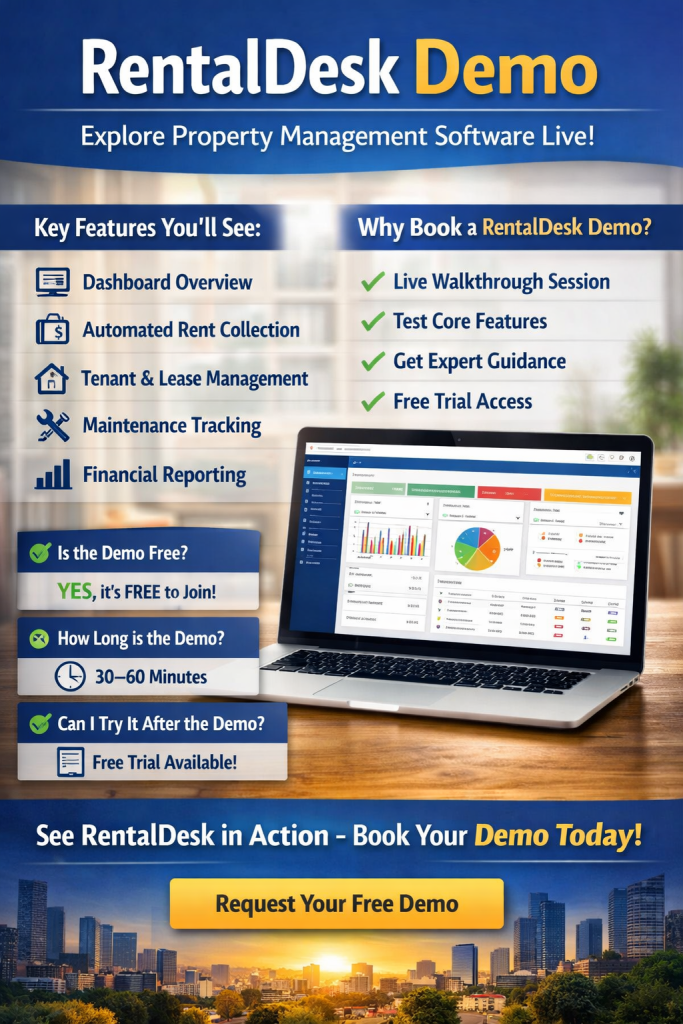 RentalDesk Demo – Explore Property & Tenant Management Features Live