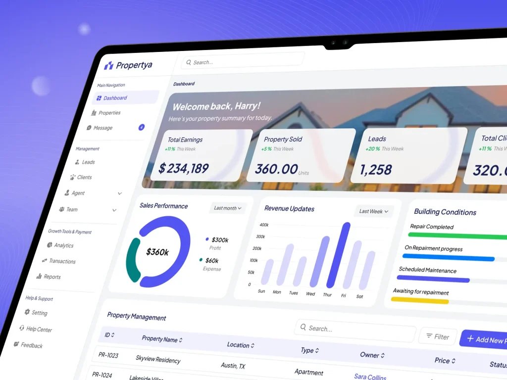 Smart Property Dashboard: All-in-One Solution for Modern Property Management