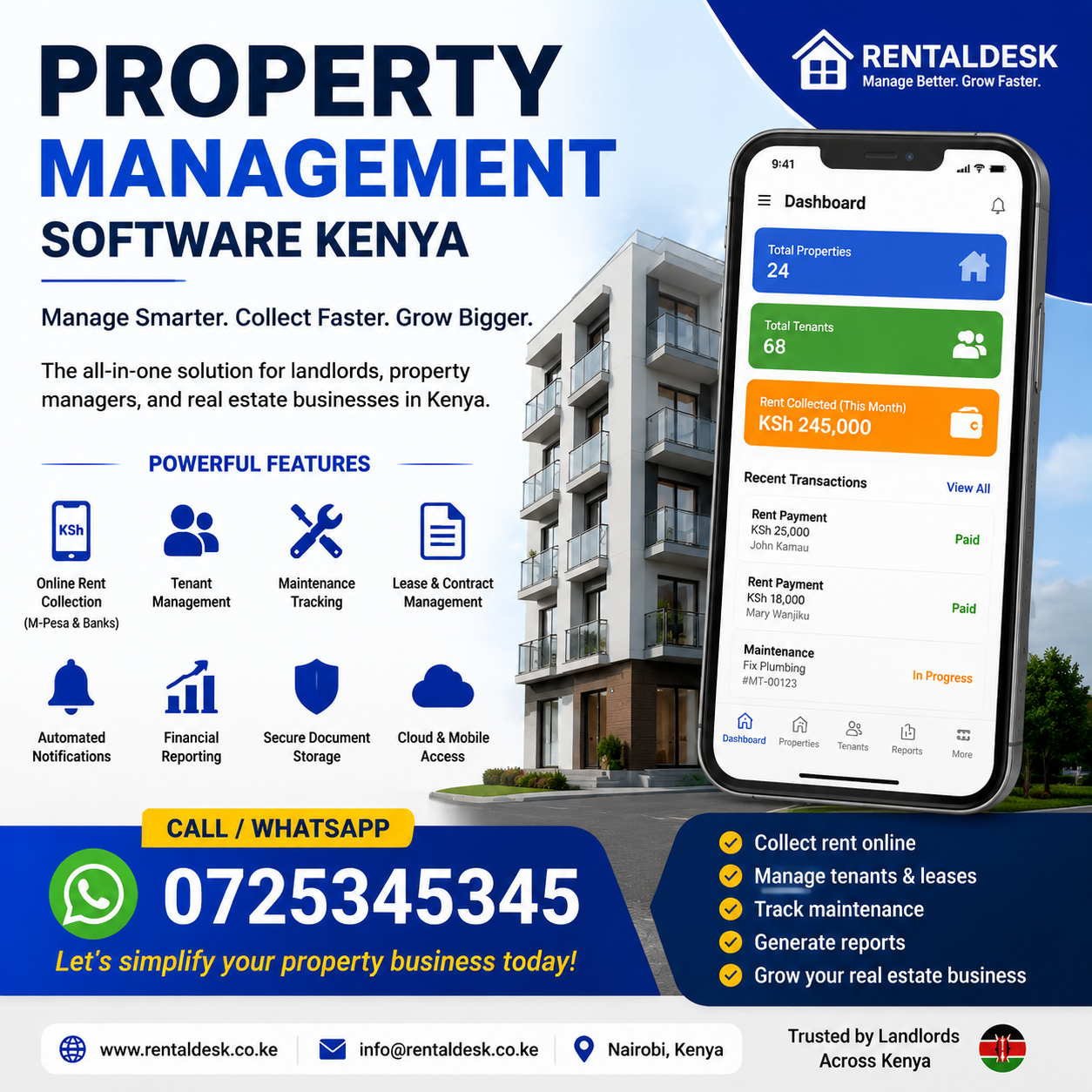 Scalable Property Management SaaS Platform