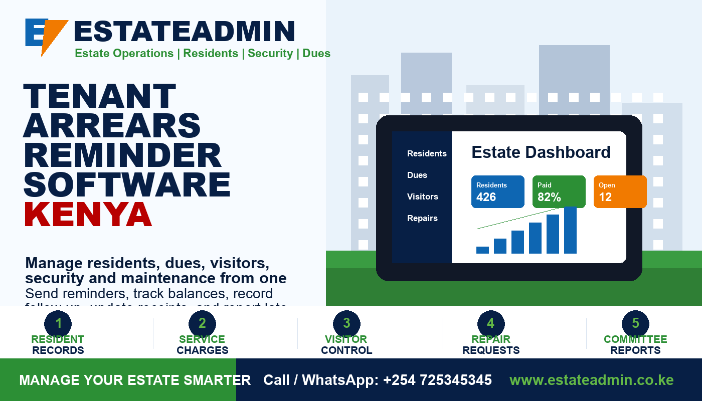 Tenant Arrears Reminder Software Kenya by RentalDesk