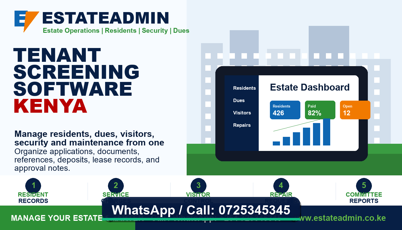 Tenant Screening Software Kenya by RentalDesk - Call 0725345345