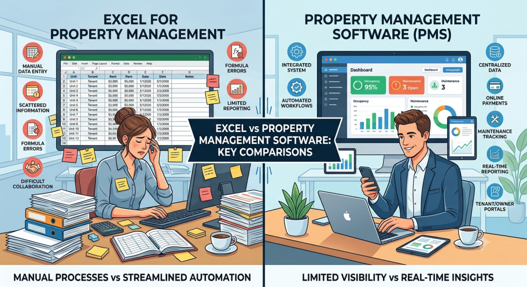 Excel vs Property Management Software
