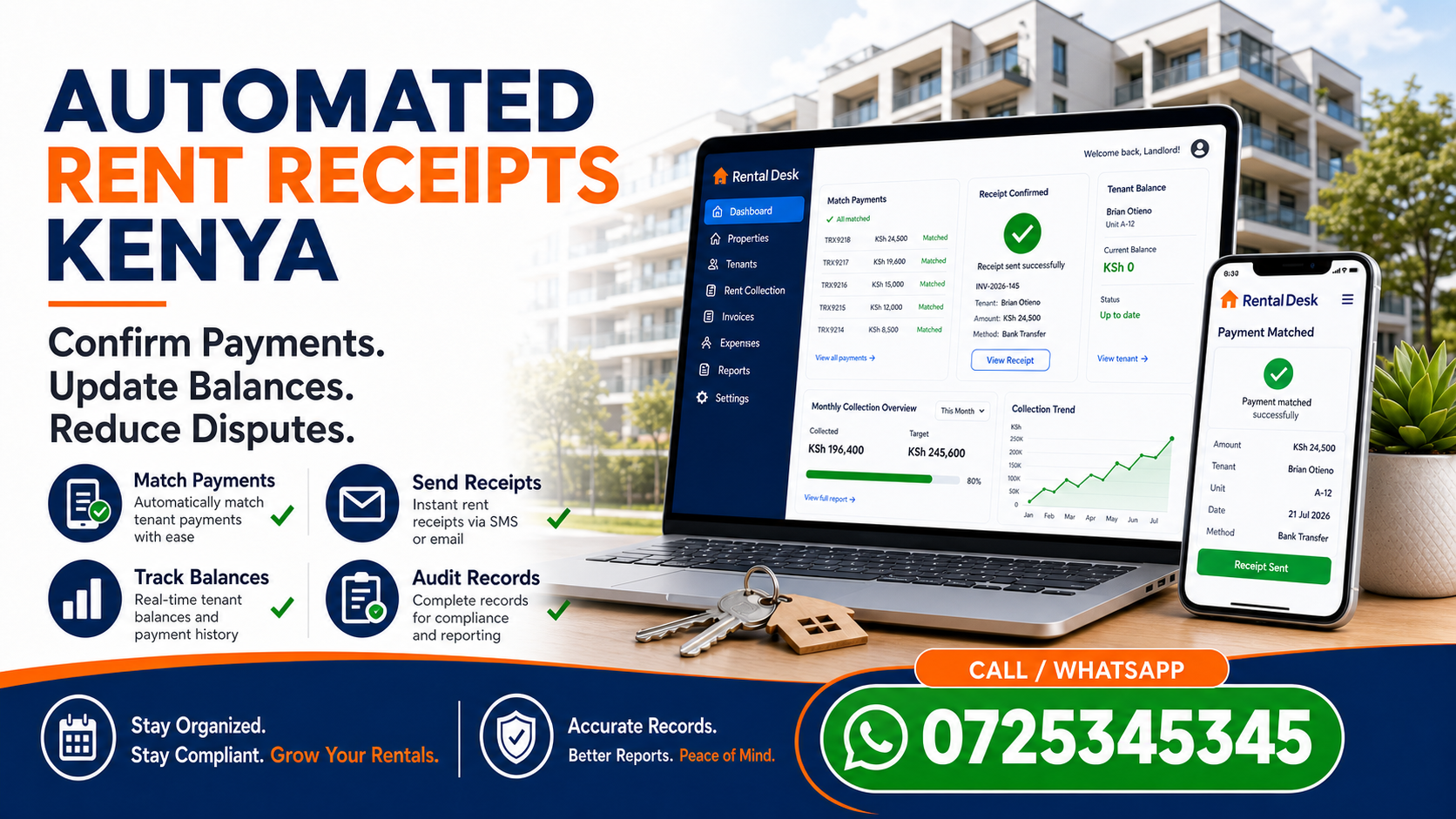 automated rent receipts Kenya