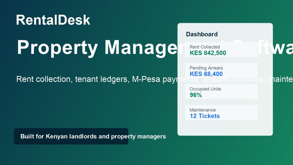 RentalDesk property management software Kenya
