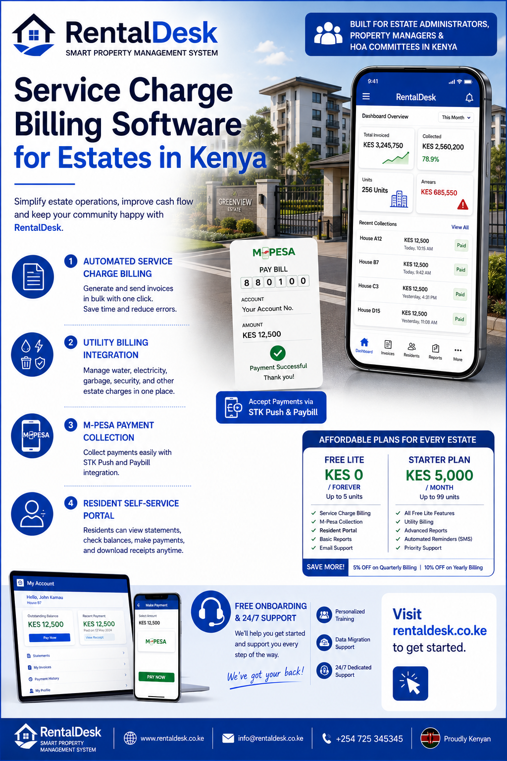 Service Charge Billing Software for Estates in Kenya