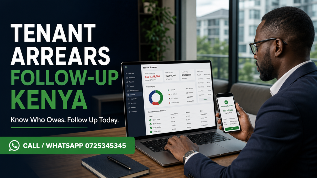 tenant arrears follow-up Kenya - Call or WhatsApp 0725345345