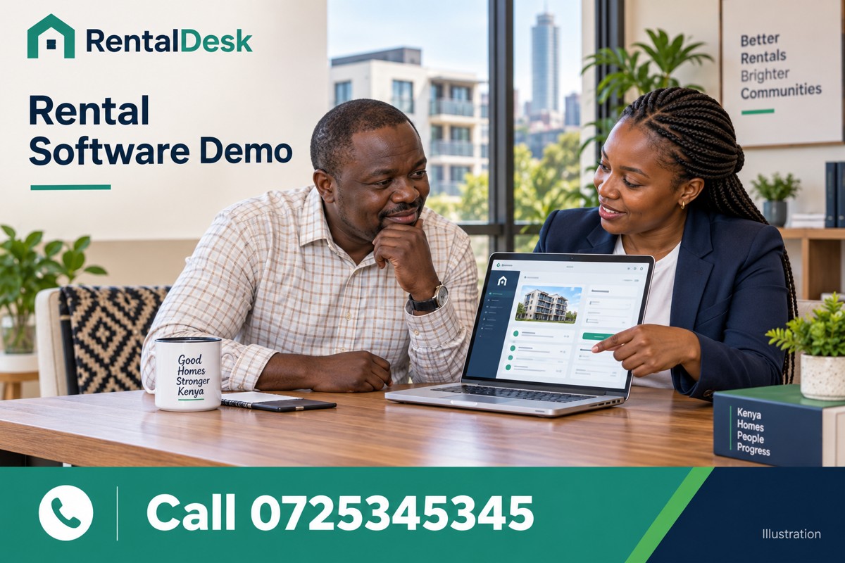 rental management software demo illustration — call 0725345345