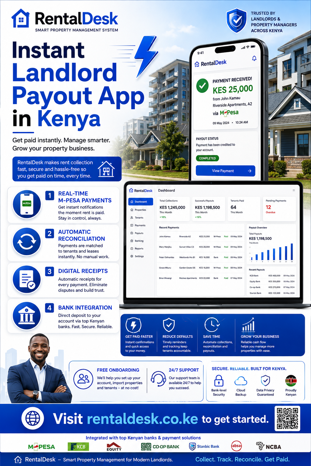 Instant landlord payout app in Kenya