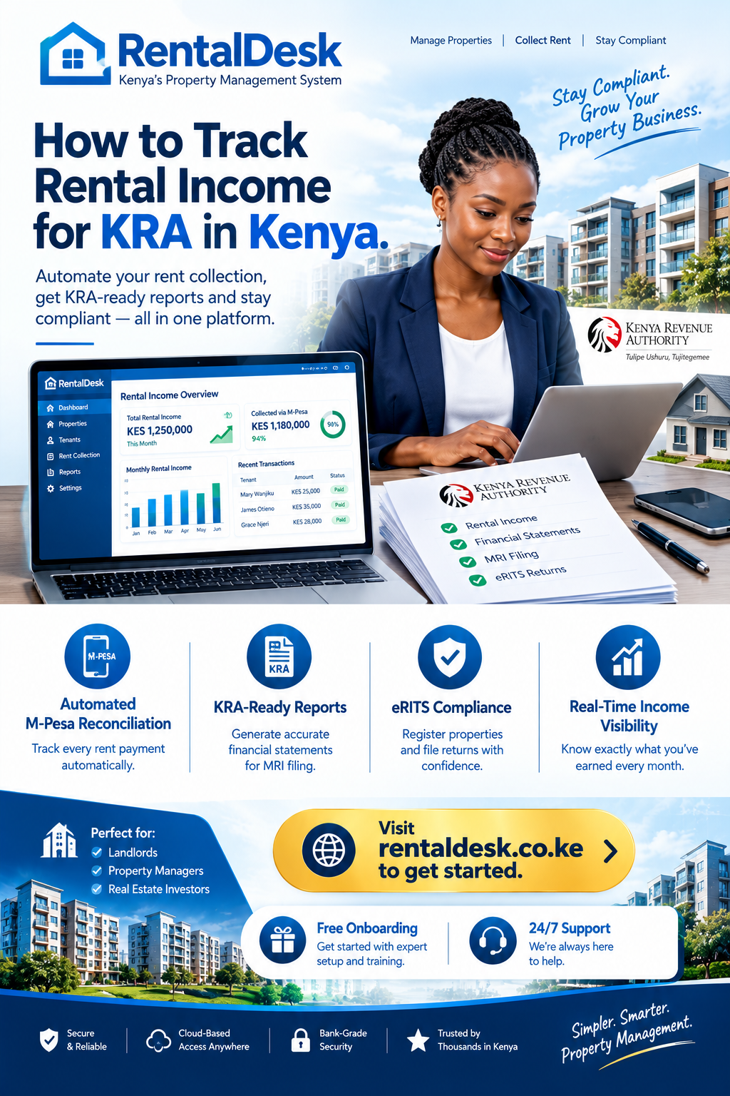 How to track rental income for KRA in Kenya