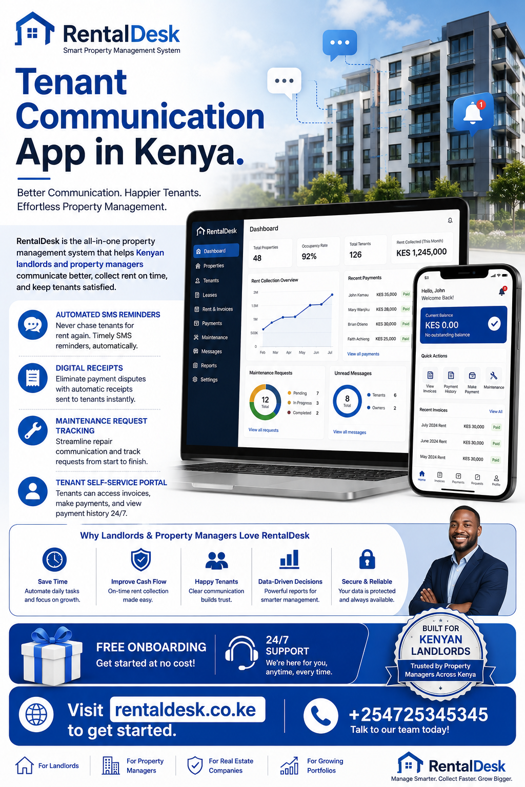 Tenant communication app in Kenya