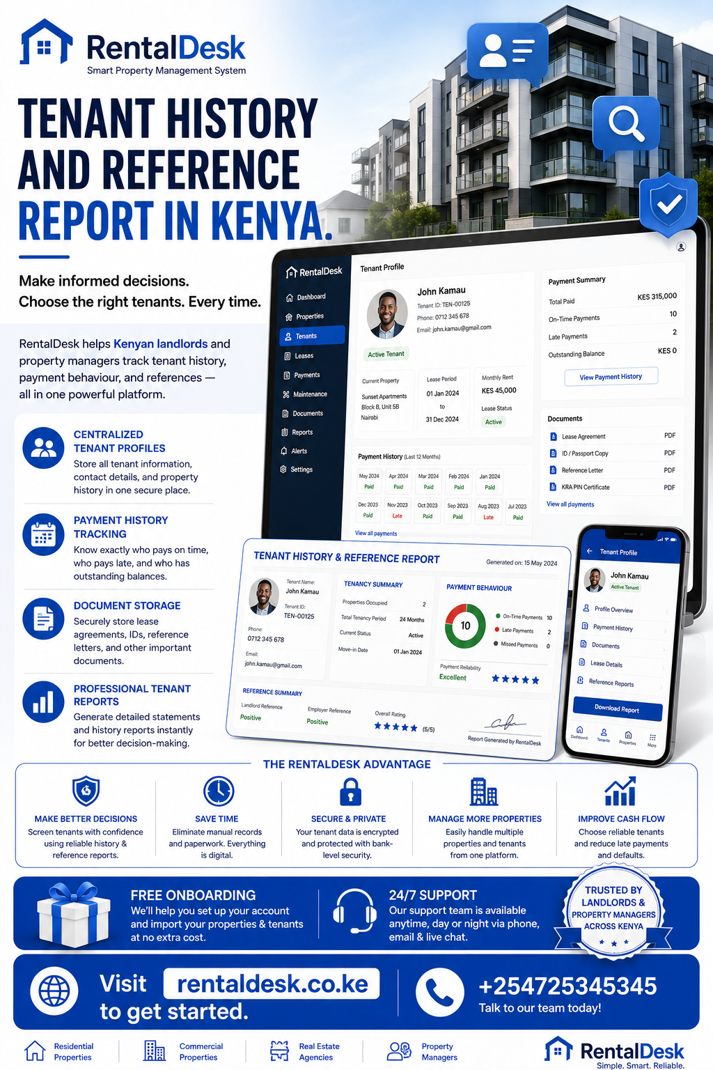 Tenant history and reference report in Kenya