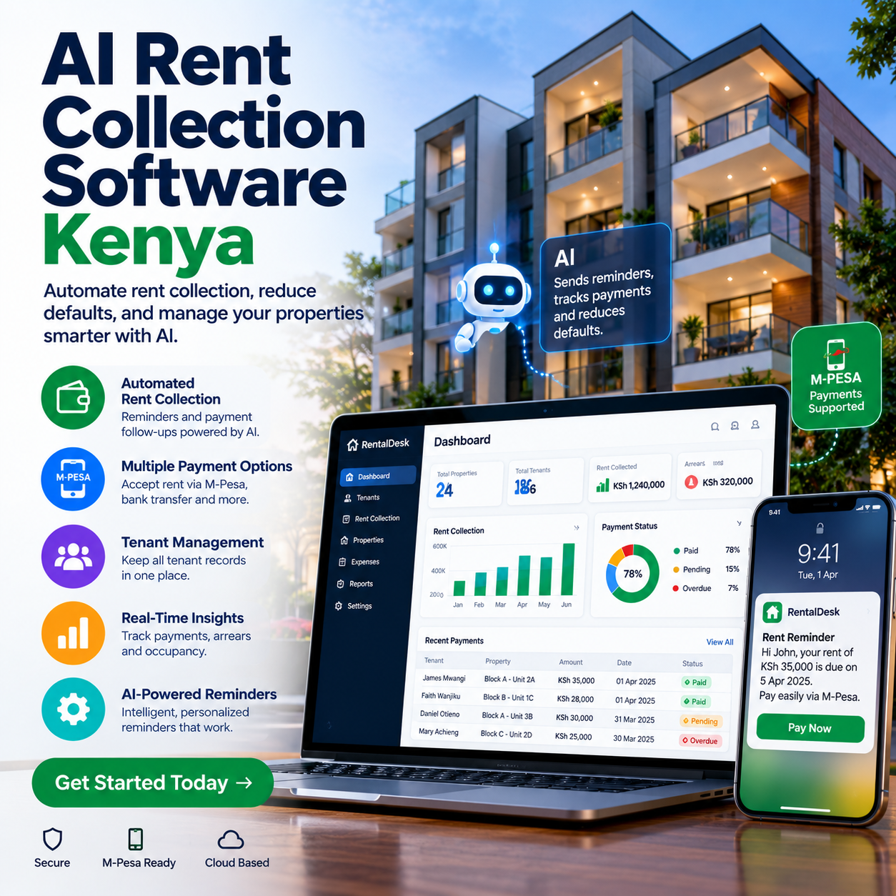 AI rent collection software 