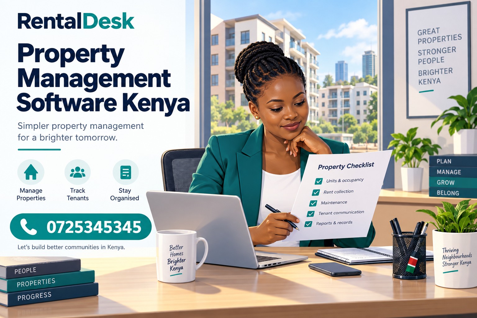 property management software kenya — RentalDesk, call 0725345345