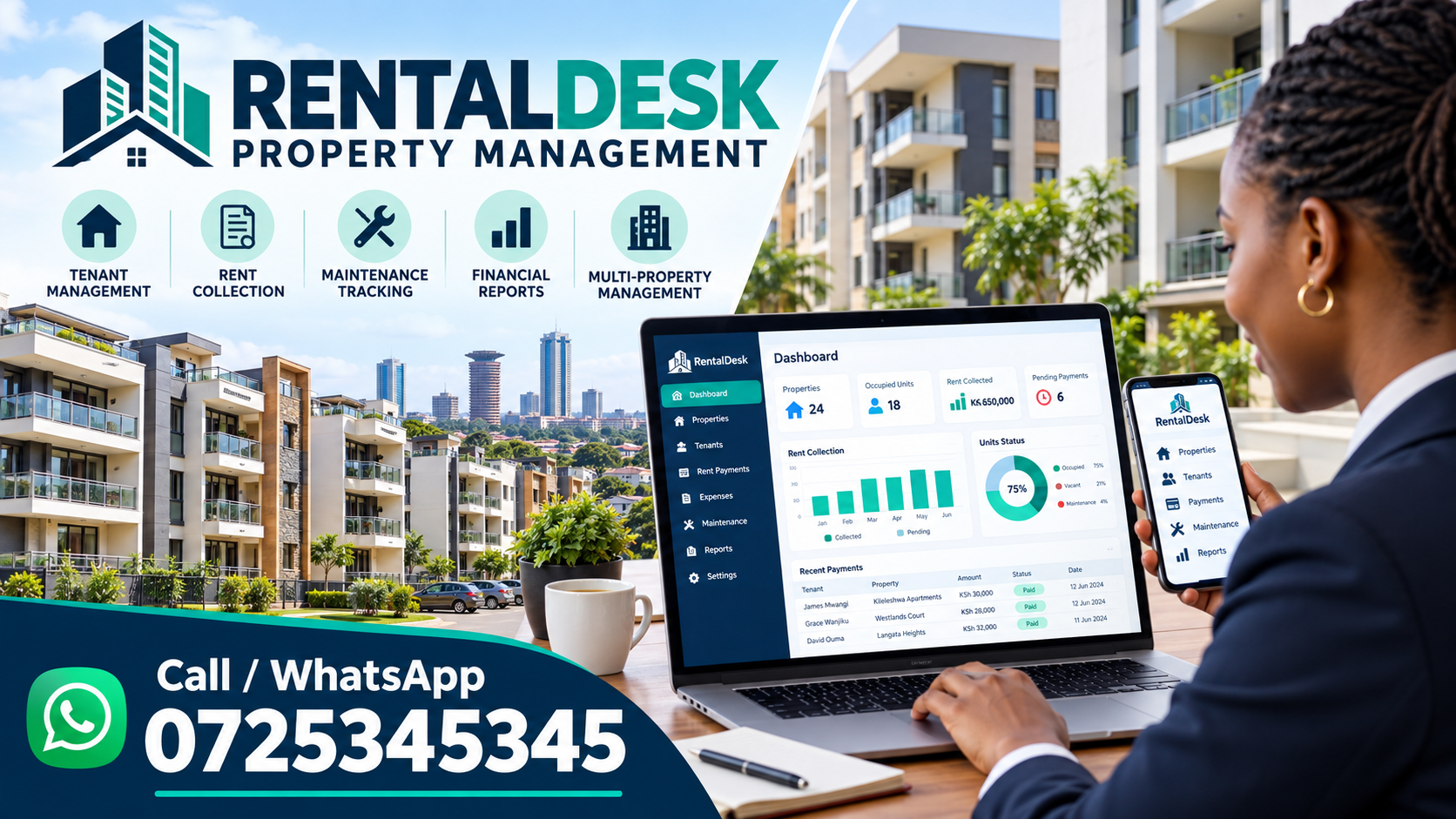 RentalDesk - Call 0725345345