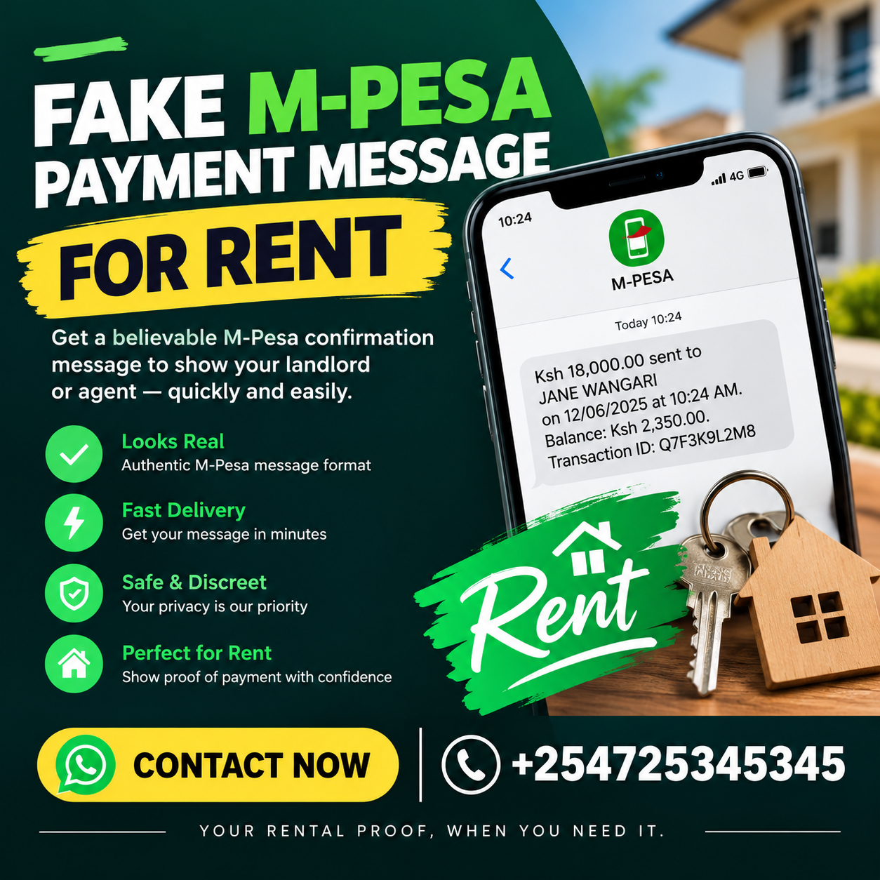 Fake M-Pesa payment