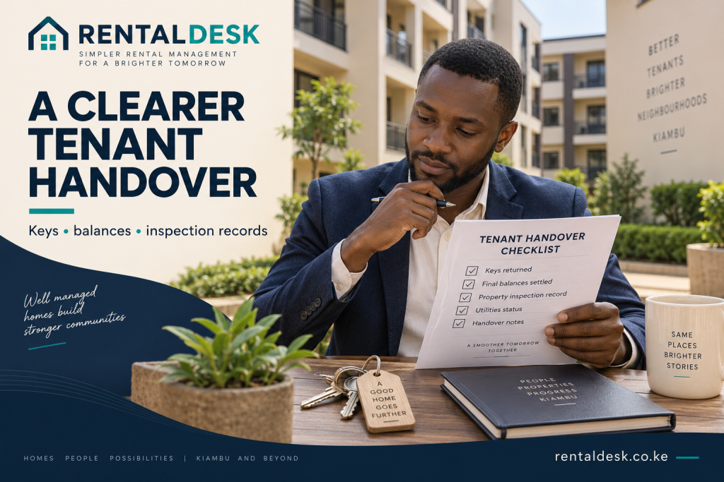 Tenant Management Software in Kiambu: Get the Handover Right — editorial illustration